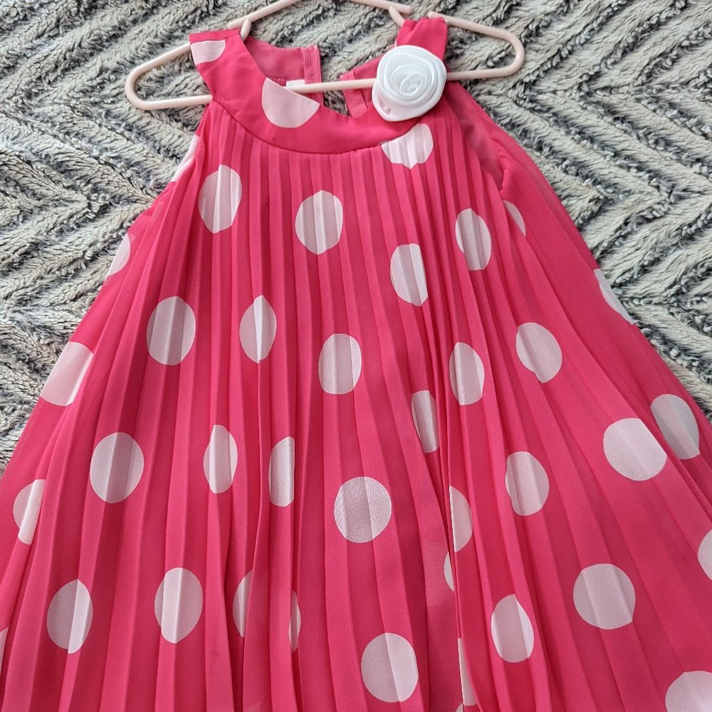 Girls Toddler - Pink dot dress - size 2T